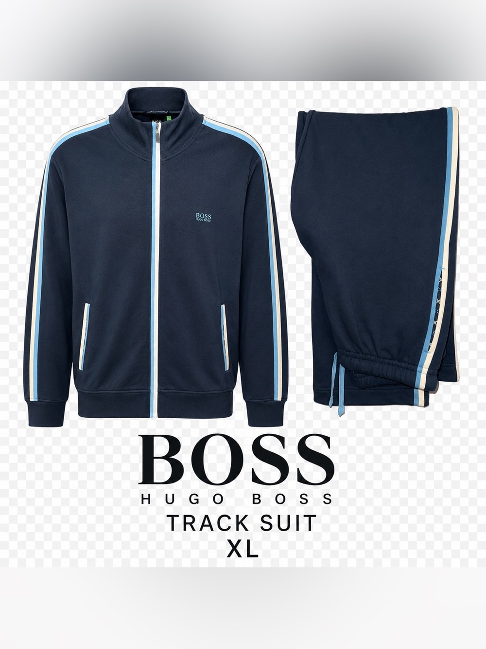 NWOT Vintage BOSS Hugo Boss Green Label Tracksuit Set Jacket Pants XL